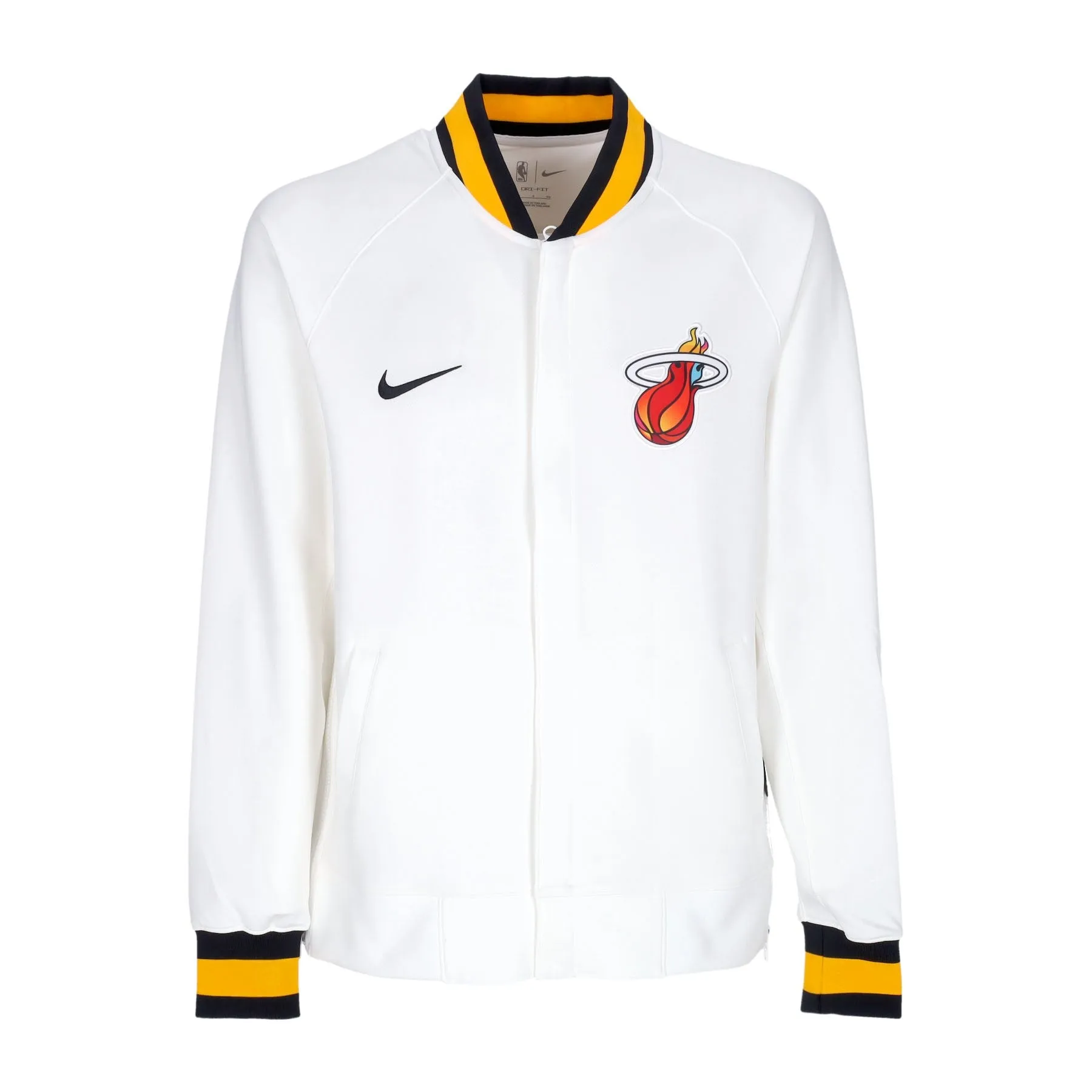 Felpa Leggera College Uomo Nba City Edition Dri-fit Showtime Full-zip Jacket Miahea White/white/white/black