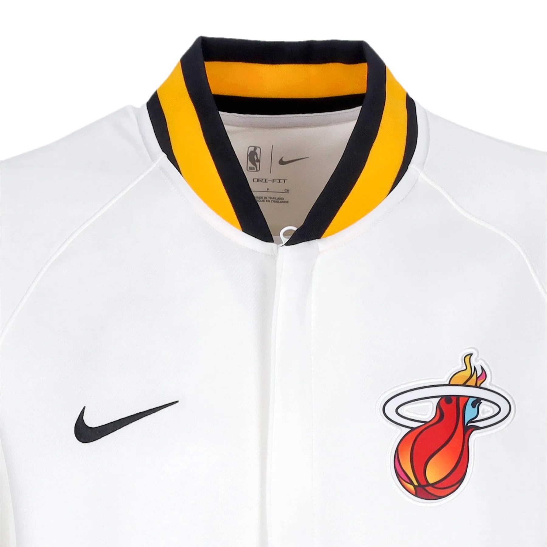 Felpa Leggera College Uomo Nba City Edition Dri-fit Showtime Full-zip Jacket Miahea White/white/white/black