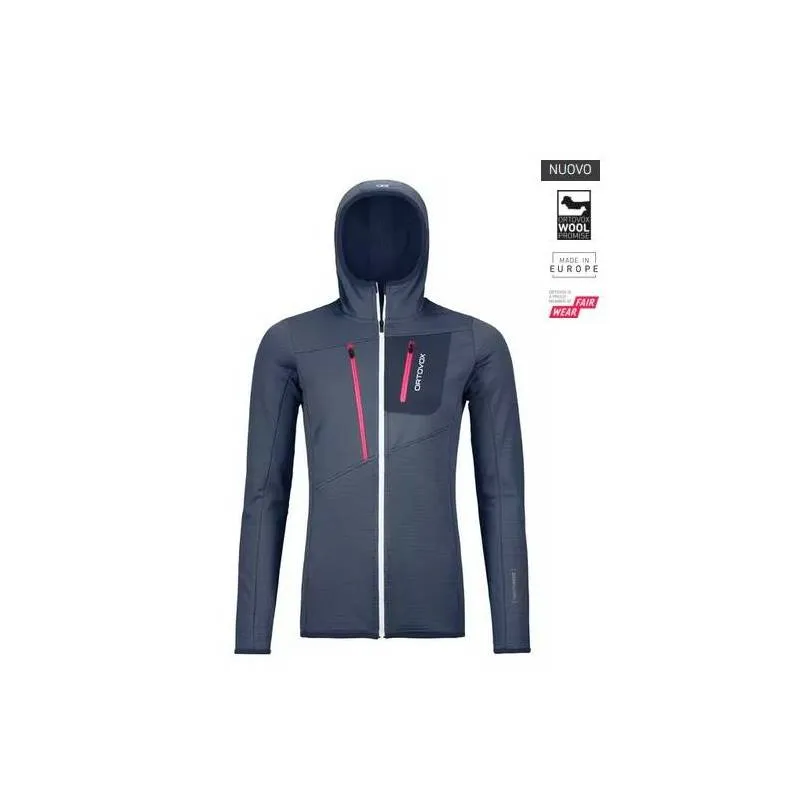 FLEECE GRID HOODY W  Giacche in pile DONNA