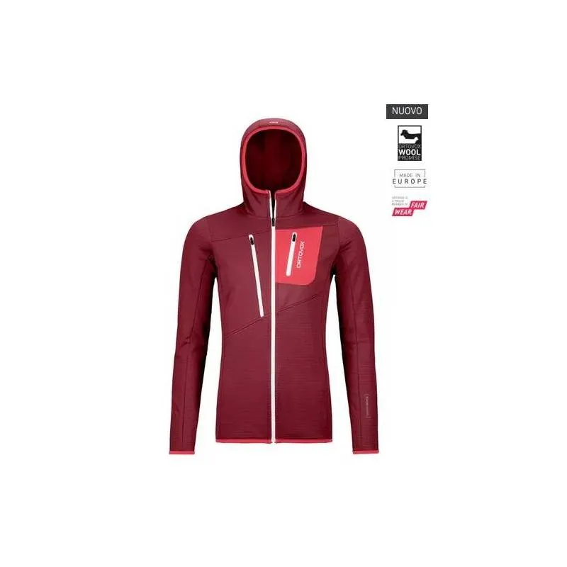 FLEECE GRID HOODY W  Giacche in pile DONNA