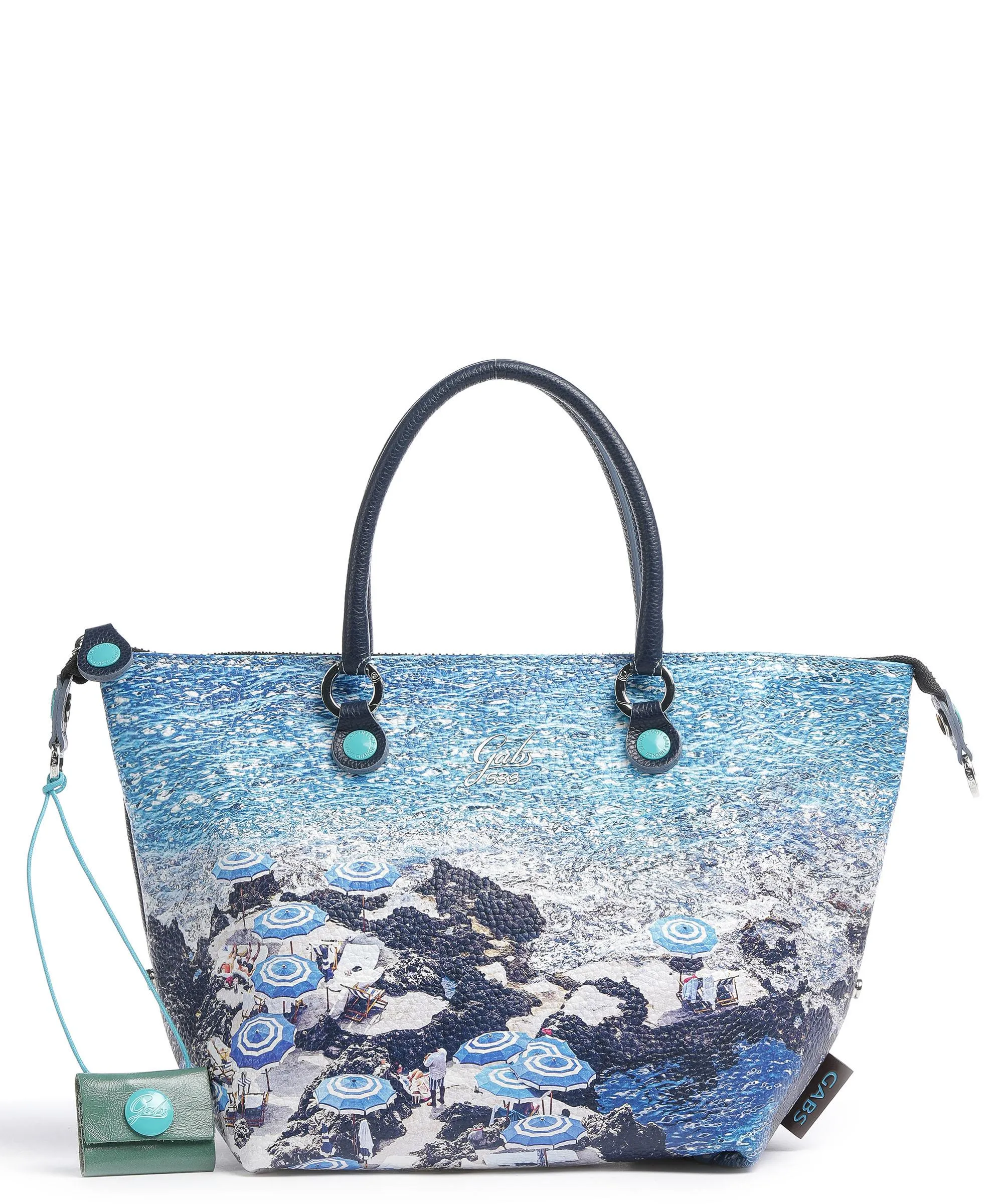  Gabs Trip G3 Plus Holiday Borsa a mano pelle di vitello grana bianco  
