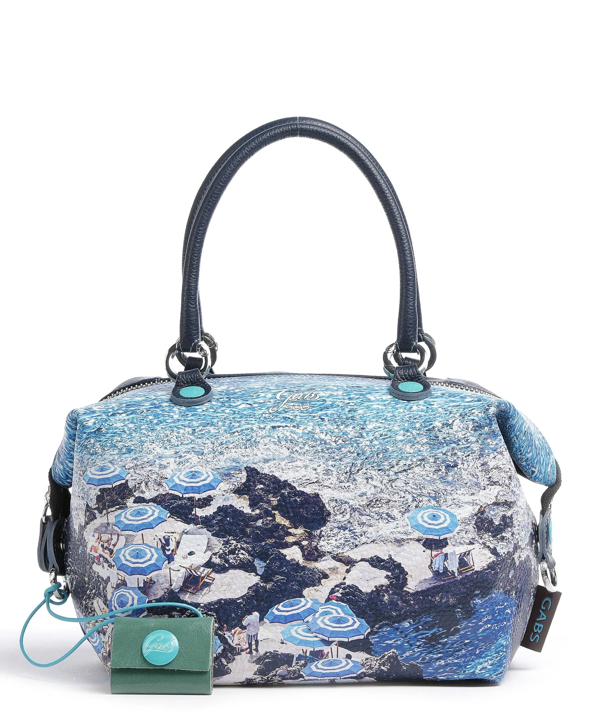  Gabs Trip G3 Plus Holiday Borsa a mano pelle di vitello grana bianco  