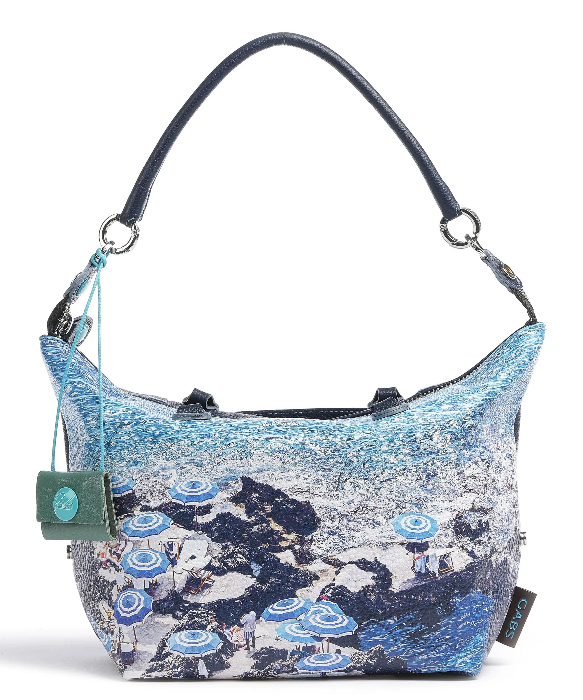  Gabs Trip G3 Plus Holiday Borsa a mano pelle di vitello grana bianco  