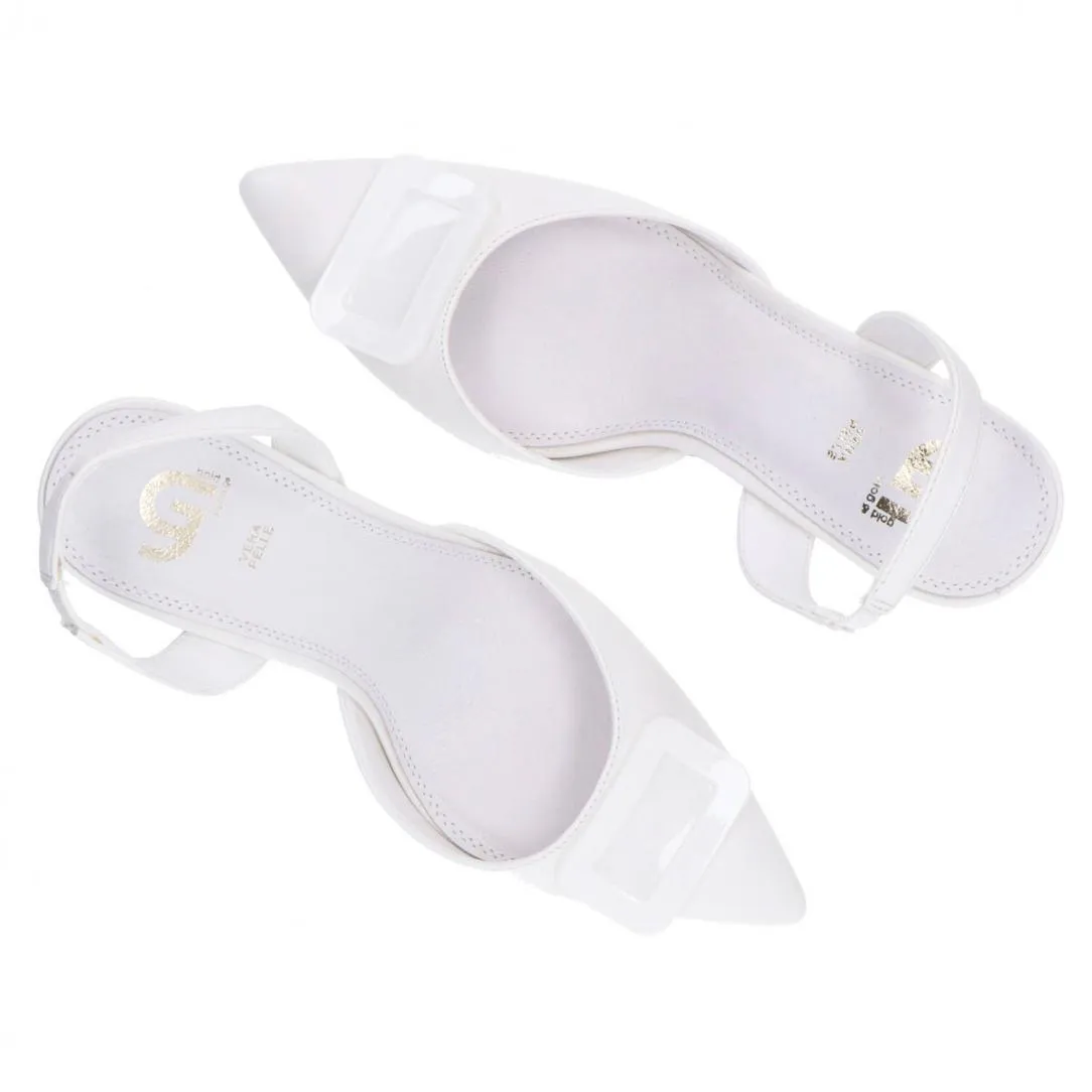 GD730 SANDALO PLACCA Bianco