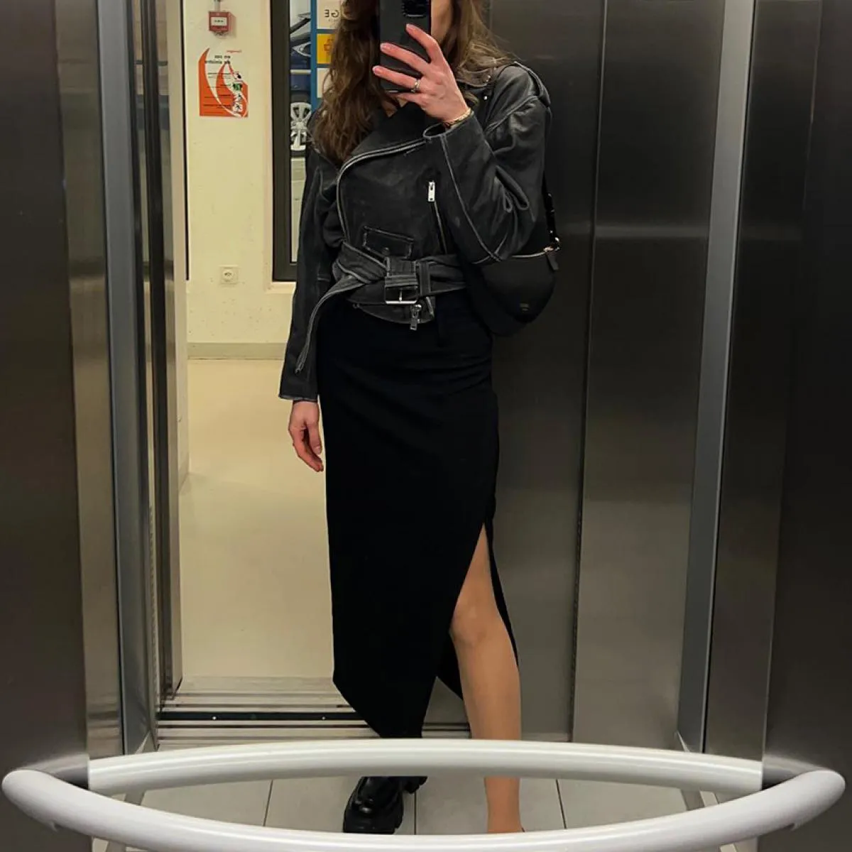 Gonne da ufficio nere aderenti Clacive per donna Gonne midi a vita alta sottili alla moda Gonna classica elegante Abbigliamento