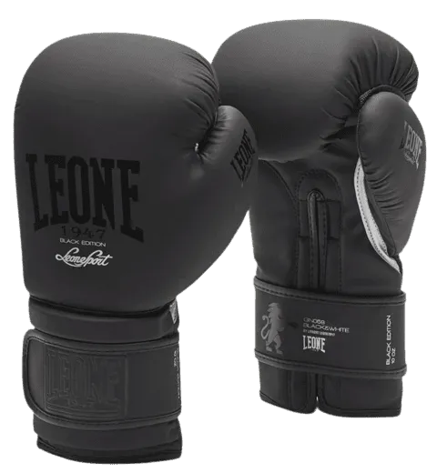 GUANTI LEONE DA BOXE B&W NERO GN059