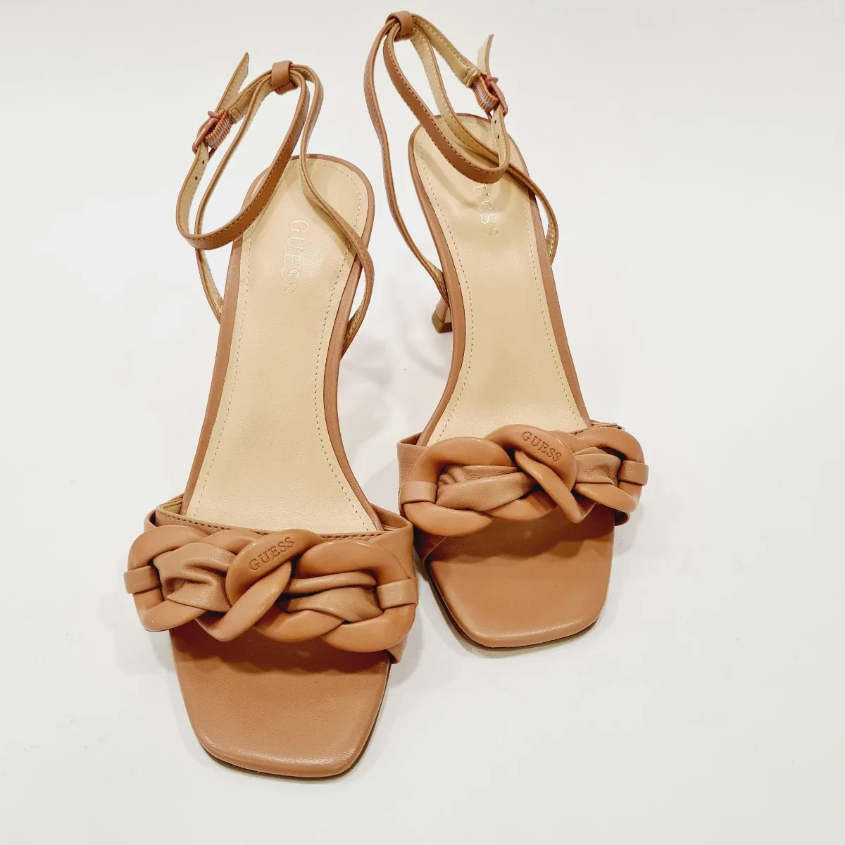 Guess sandalo Cinturino alla Caviglia tacco alto 9,5 cm. pelle Salmone rif.G646