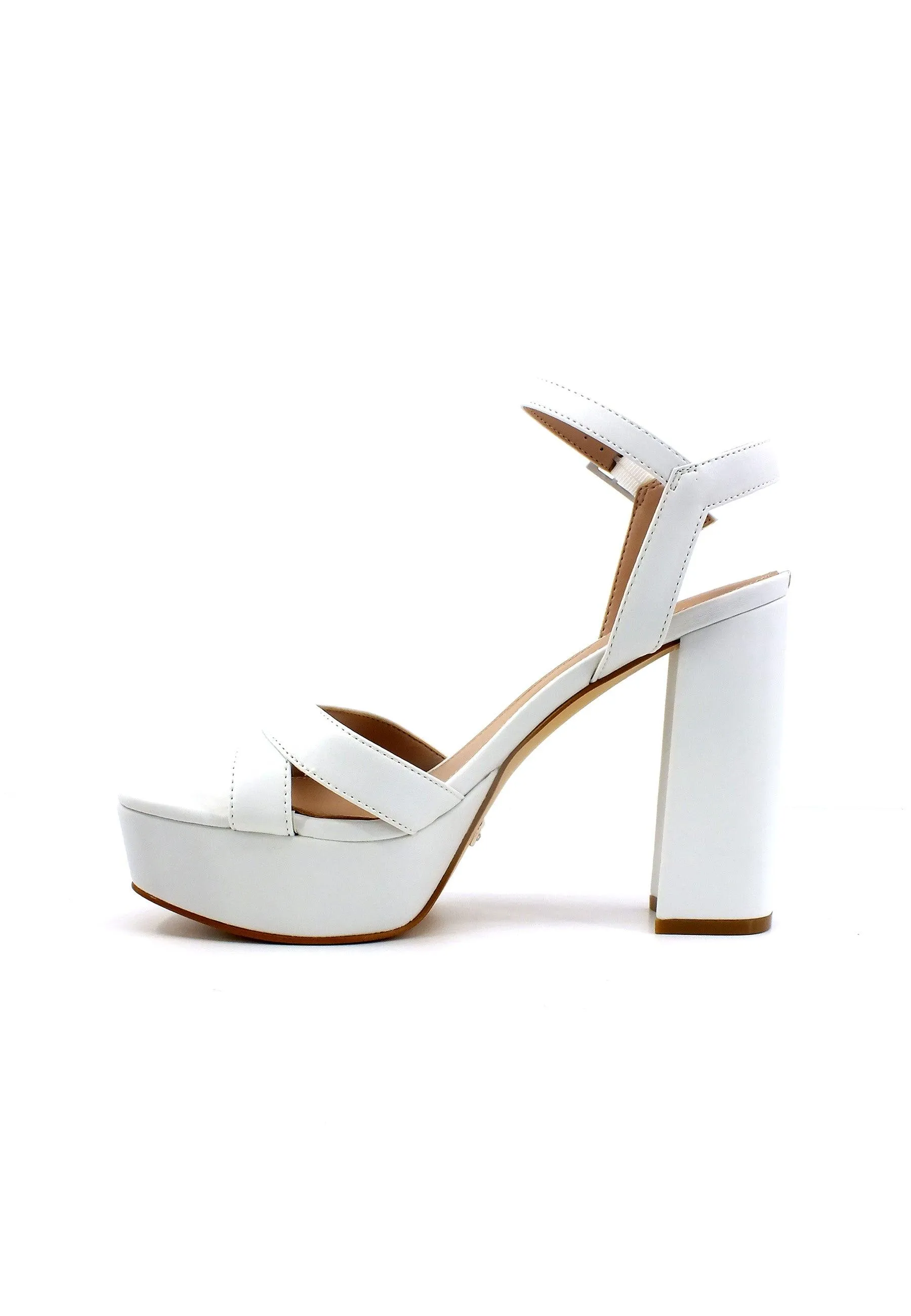 GUESS Sandalo Tacco Alto Donna White FL6ZLEELE03