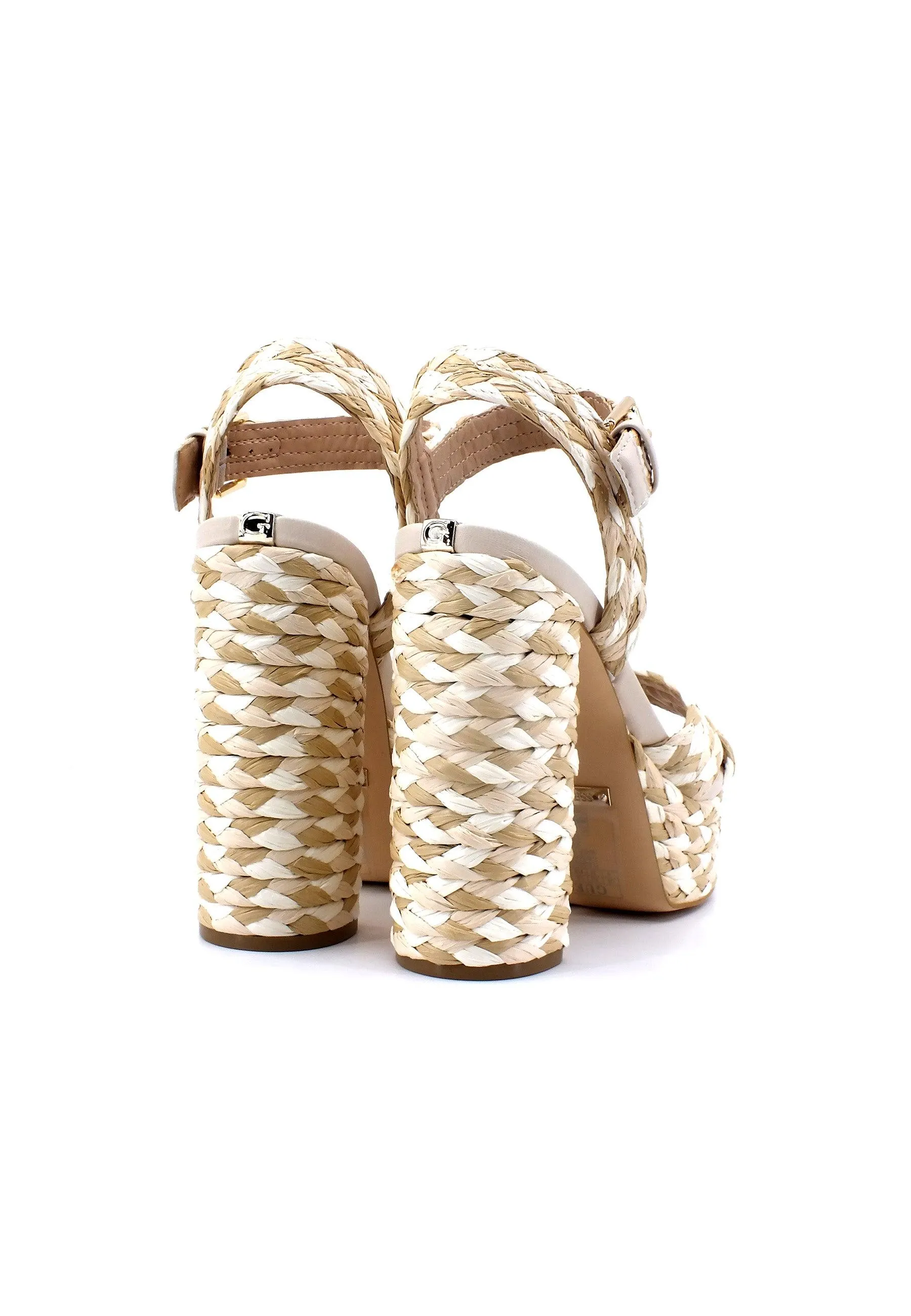 GUESS Sandalo Tacco Alto Intreccio Donna Tan FL6GBNELE03