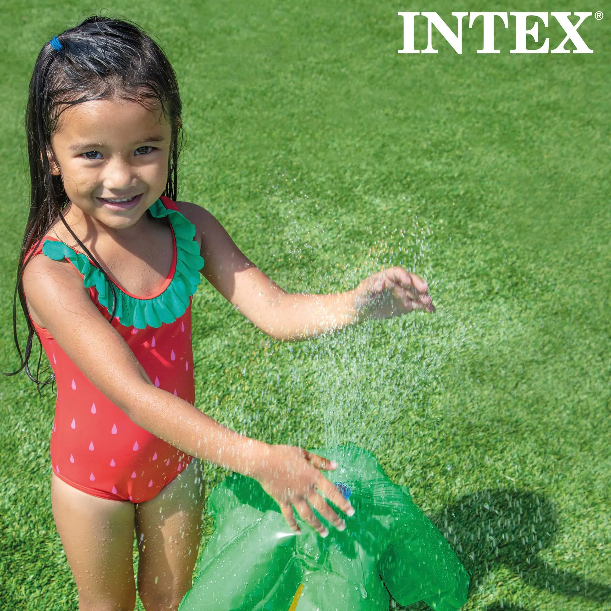 Intex 57166NP - Piscina Gonfiabile Play Center Dinosauri, Vinile, Multicolore, 191x152x58 cm