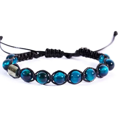 IVAN BASILE Bracciale in filo co pietre blu Ivan Basile
