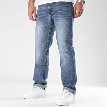 Jeans boyfriend in denim blu