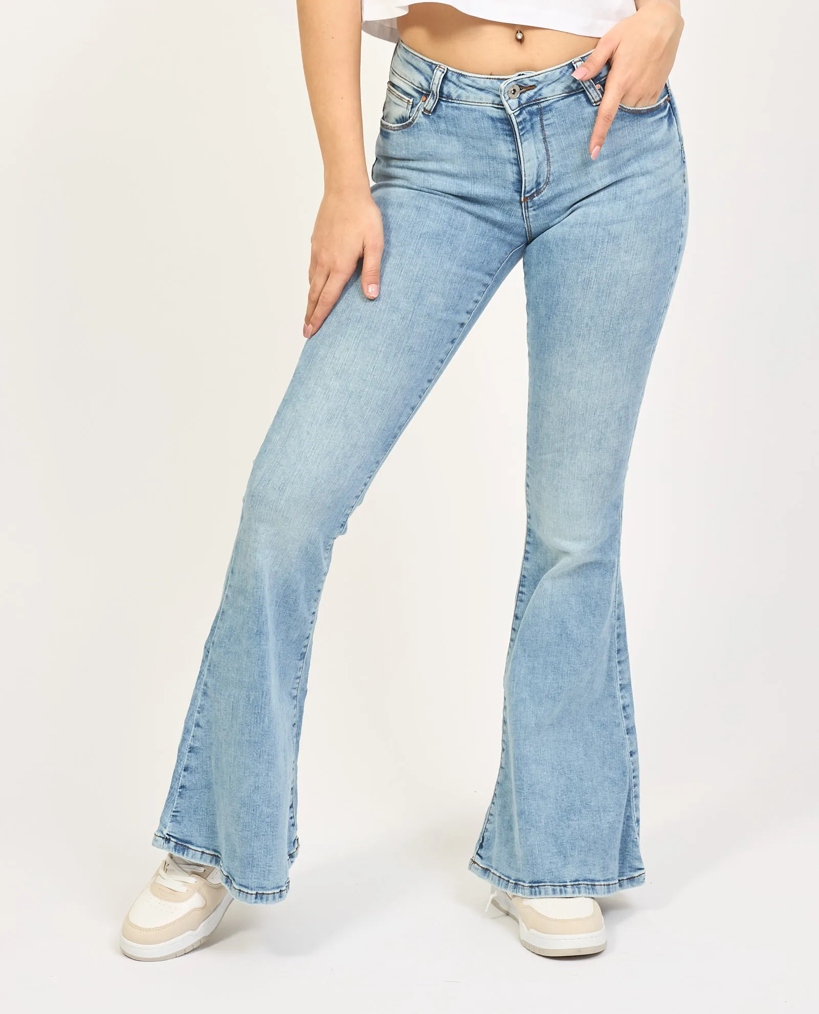 Jeans donna Fracomina modello skinny a palazzo