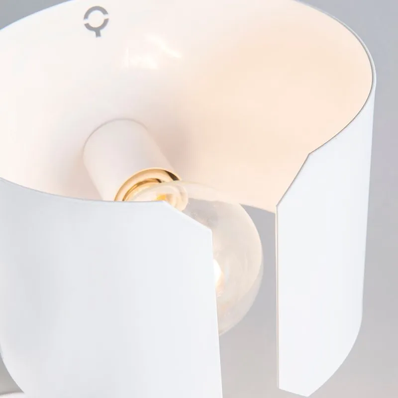 Lampada da tavolo design bianco - Waltz