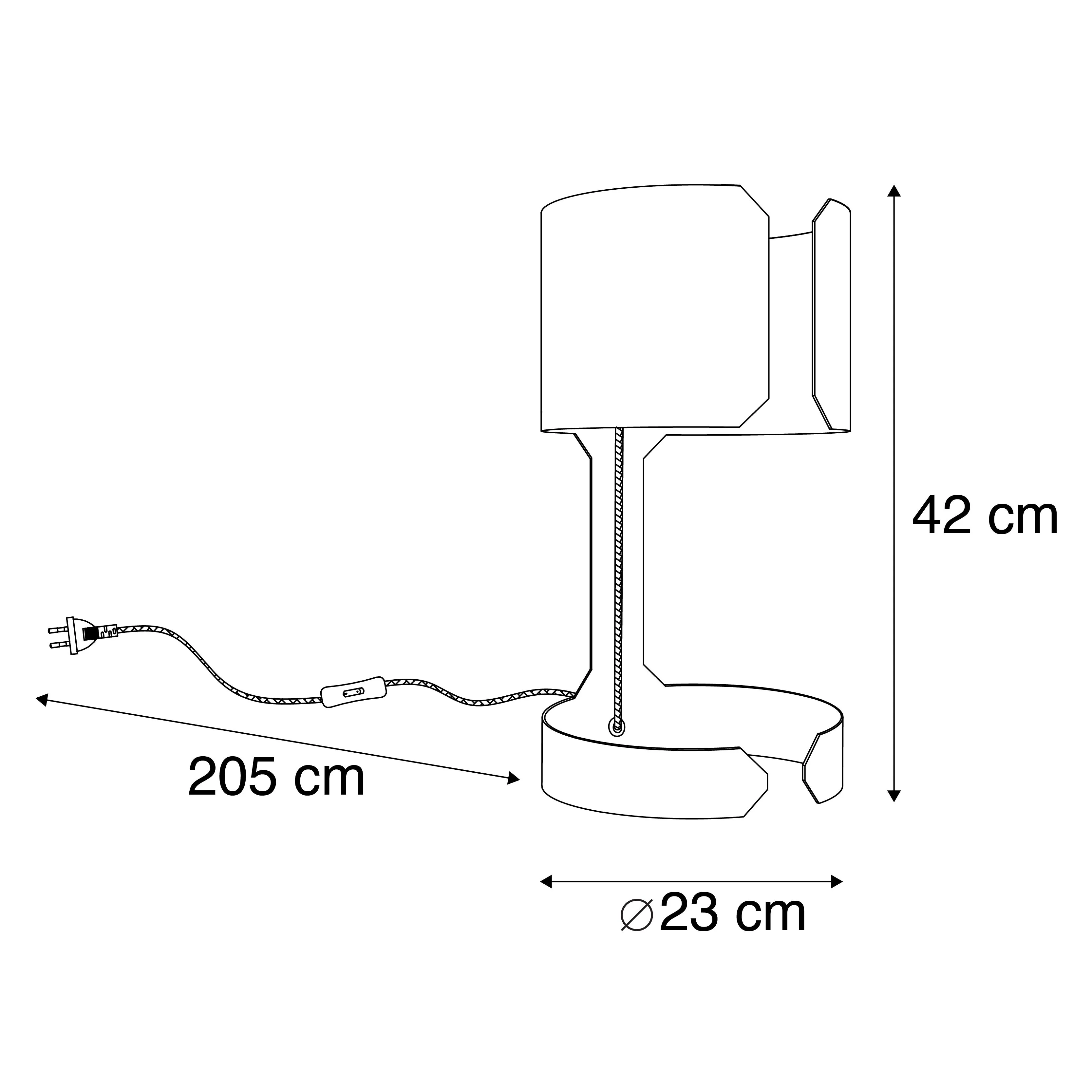 Lampada da tavolo design bianco - Waltz