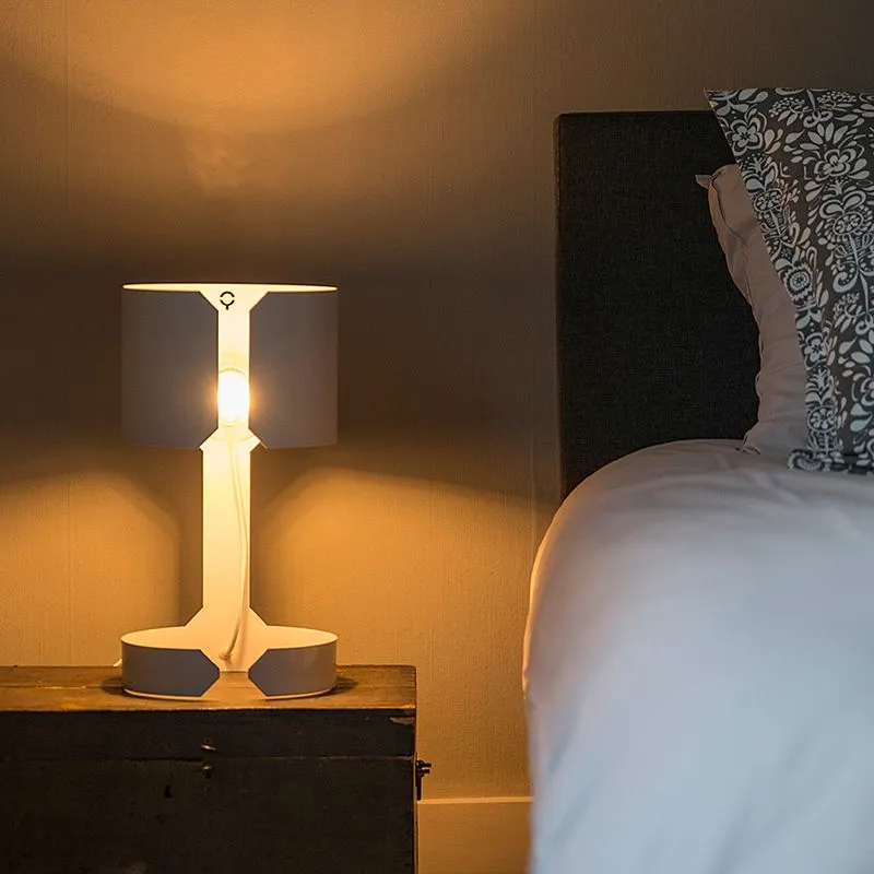 Lampada da tavolo design bianco - Waltz