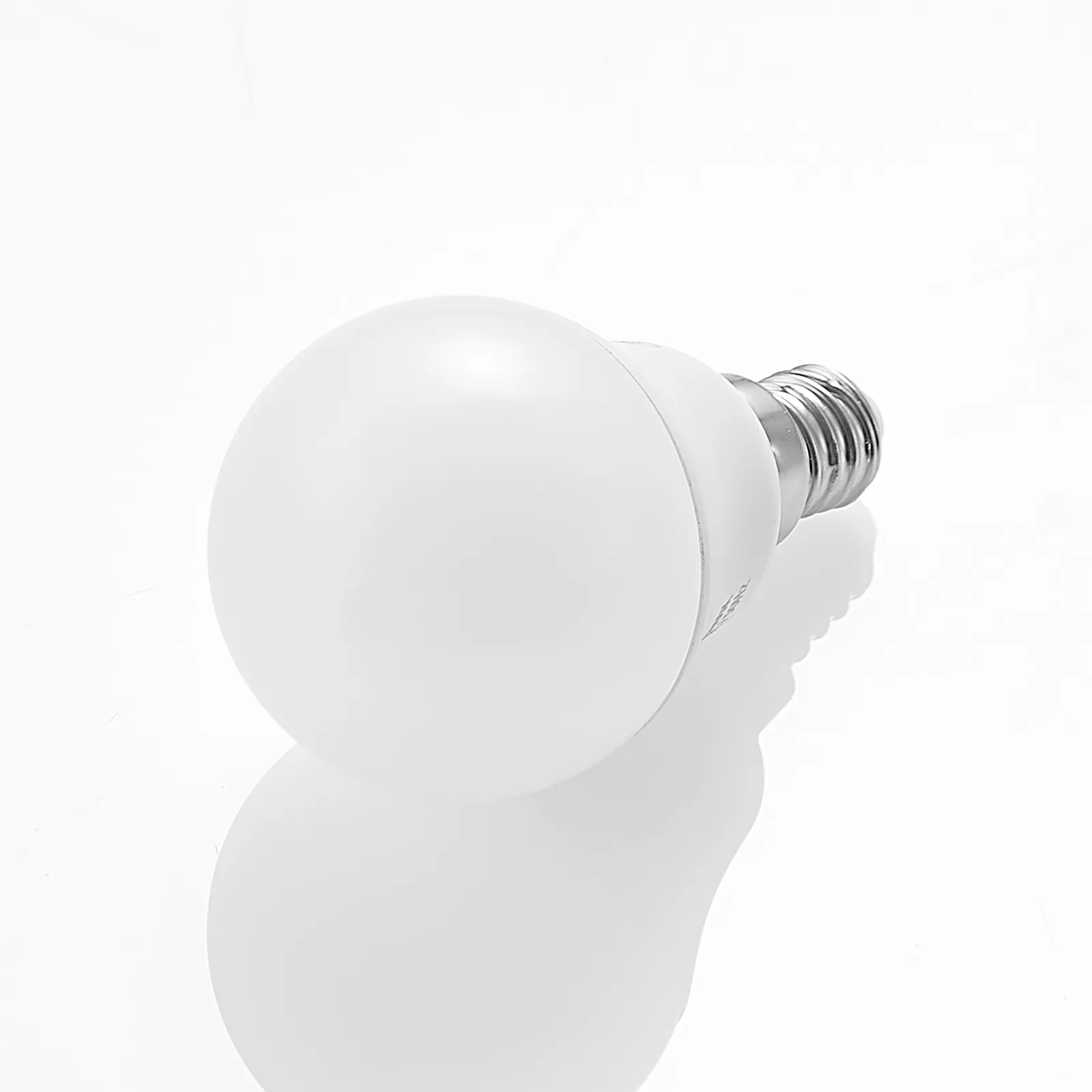 Lampadina LED E14 G45 4,5W 3.000K opal set di 2