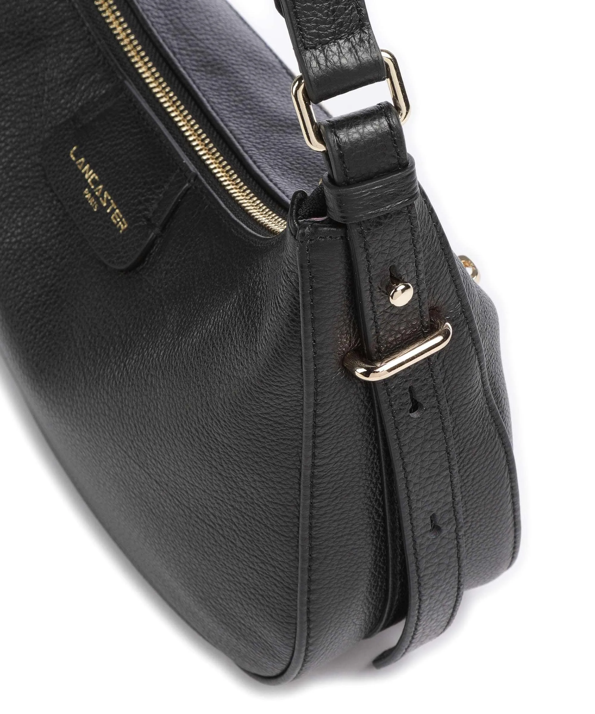  Lancaster Dune Borsa a spalla pelle di vacchetta grana nero  