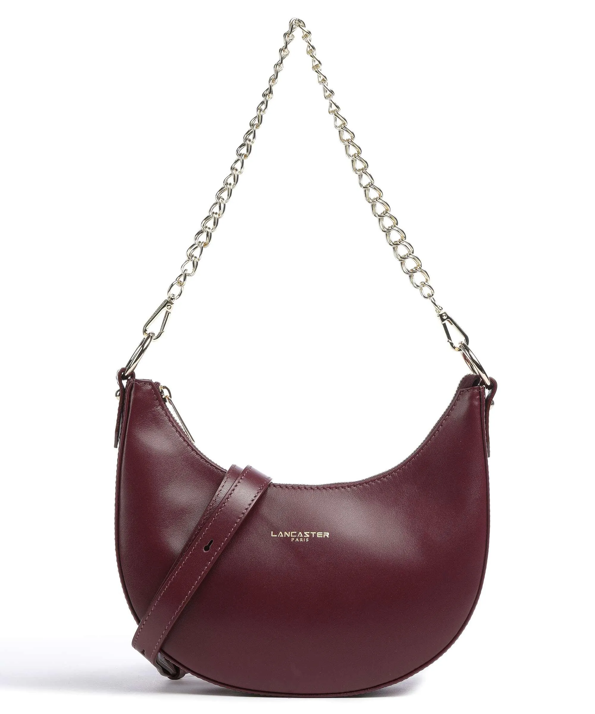  Lancaster Paris Aimy Borsa a spalla pelle di vacchetta finemente grana rosso scuro  