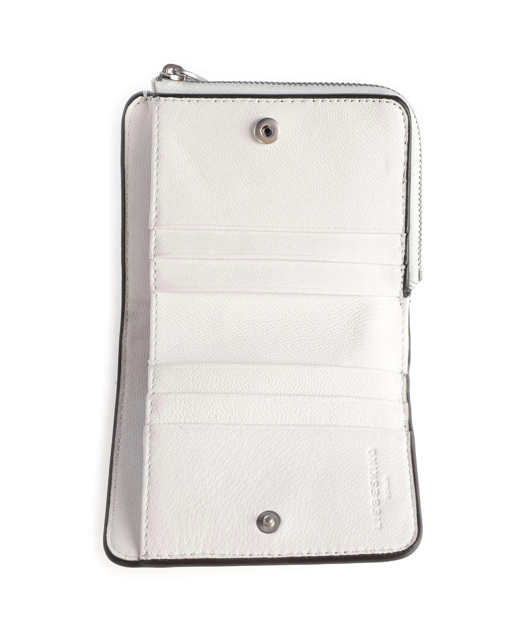  Liebeskind Paper Bag Toni Logo Carter Portafoglio pelle a grana fine bianco  