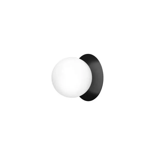 Liila 1 Applique da Parete/Plafoniera IP44 Medium Black/Opal - Nuura | Acquista online