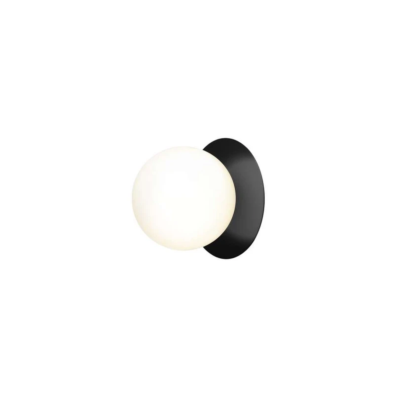 Liila 1 Applique da Parete/Plafoniera IP44 Medium Black/Opal - Nuura | Acquista online