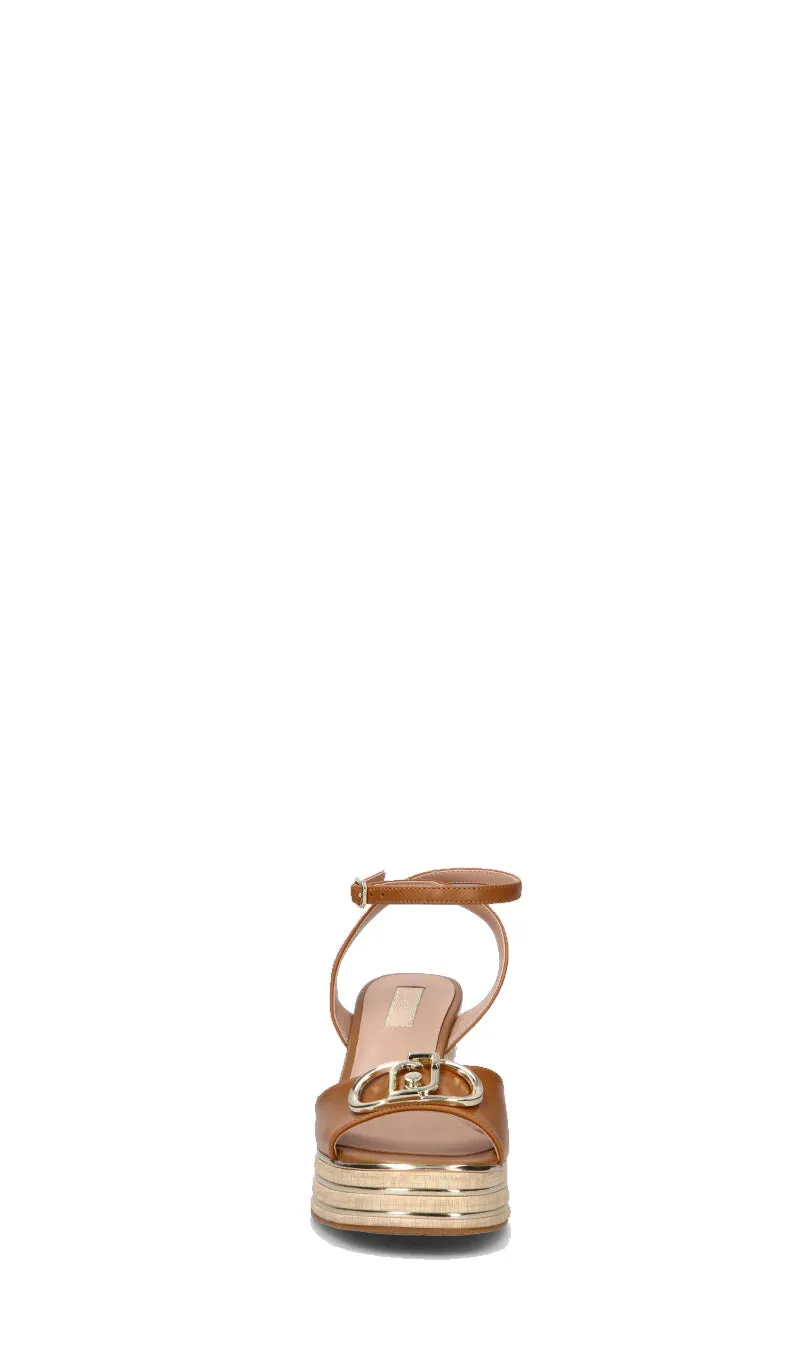 LIU JO Sandalo donna marrone in pelle