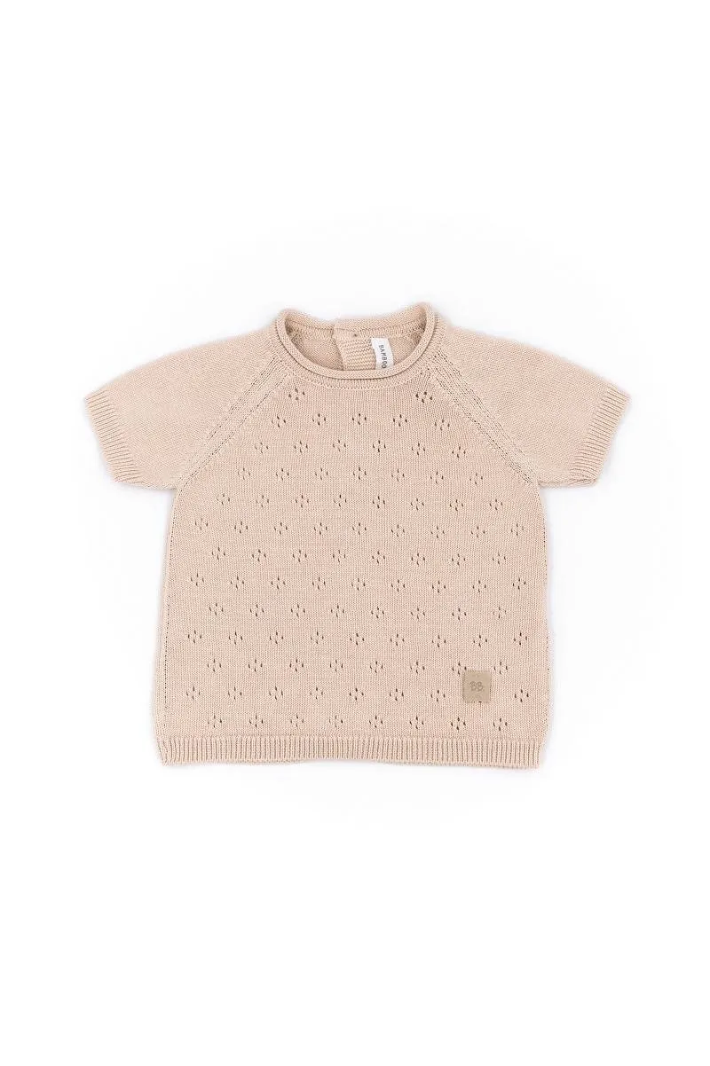 Maglia traforata Knitted - ROSA 04
