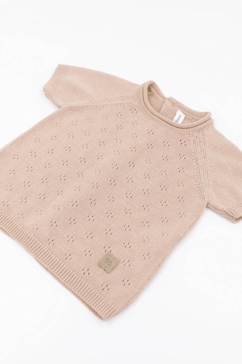 Maglia traforata Knitted - ROSA 04