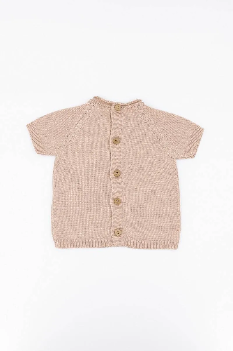 Maglia traforata Knitted - ROSA 04