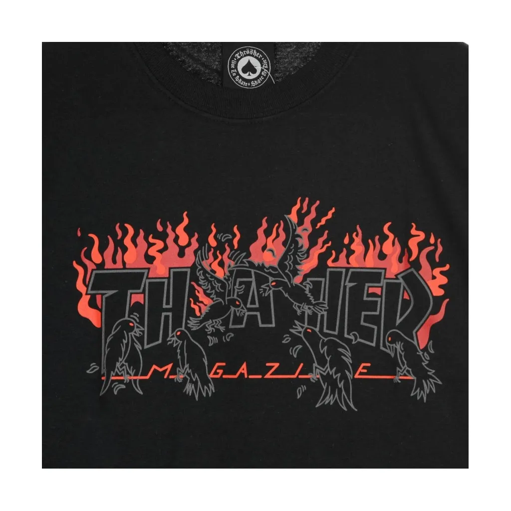 MAGLIETTA CROWS TEE BLACK