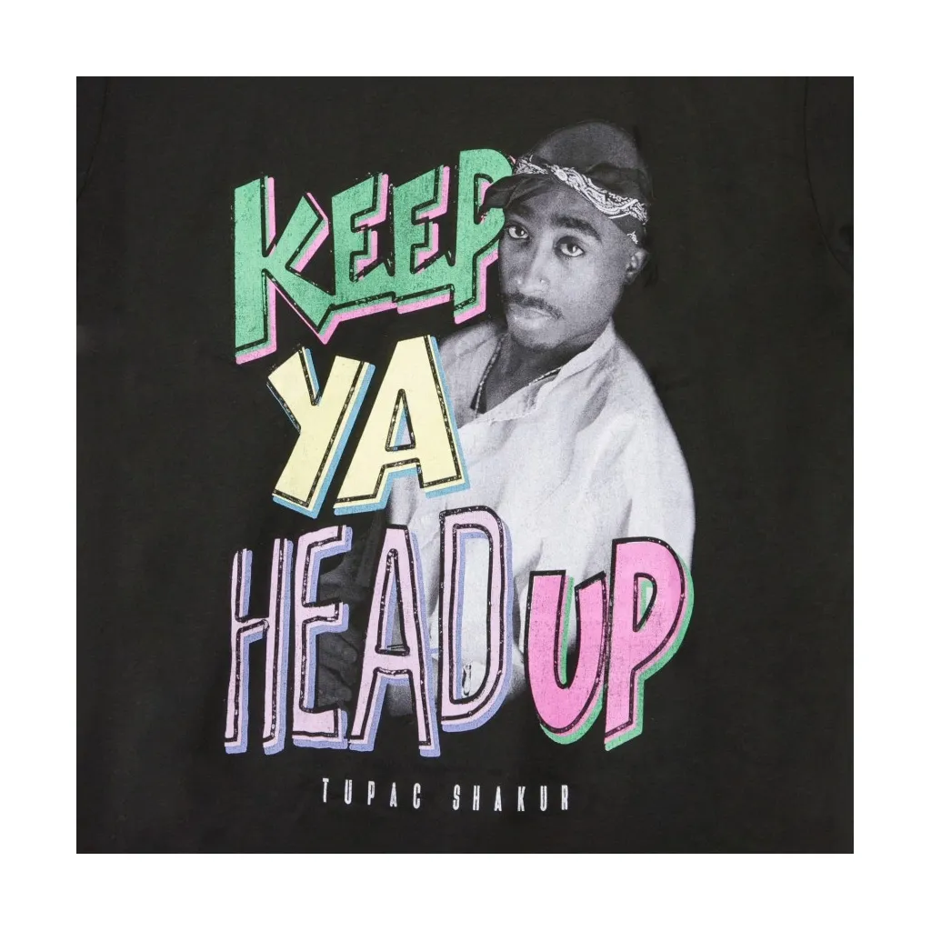 MAGLIETTA TUPAC KEEP YA HEAD UP BLACK