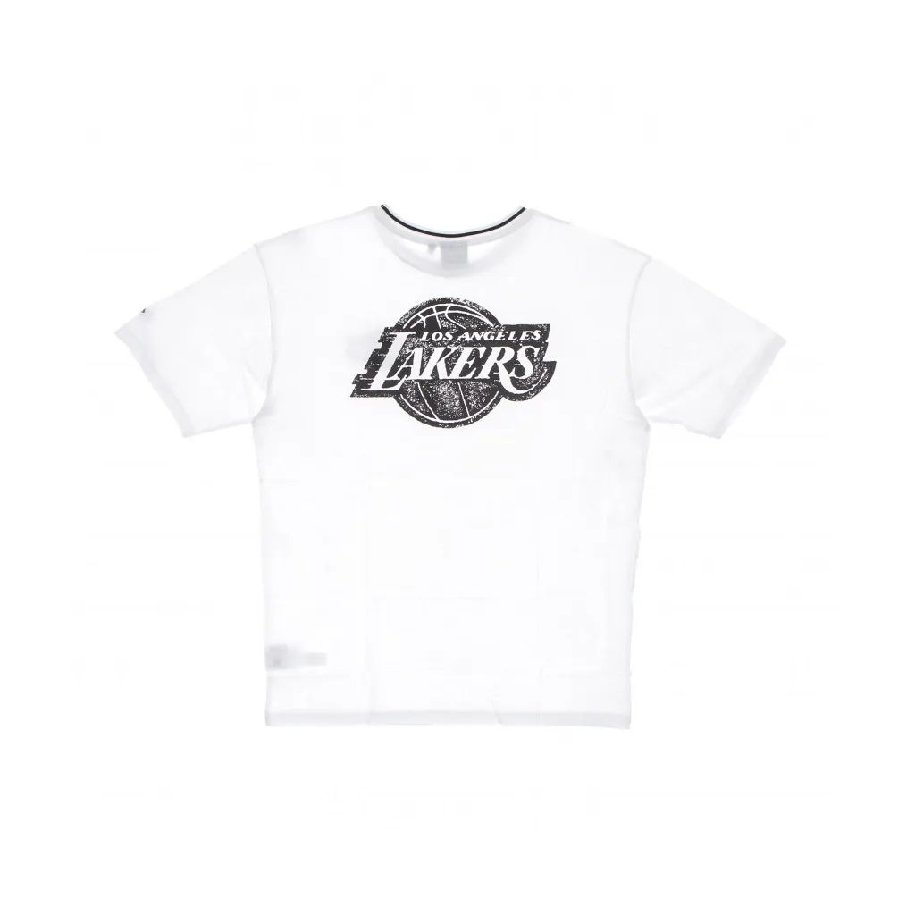 maglietta uomo nba distressed graphic oversized tee loslak WHITE