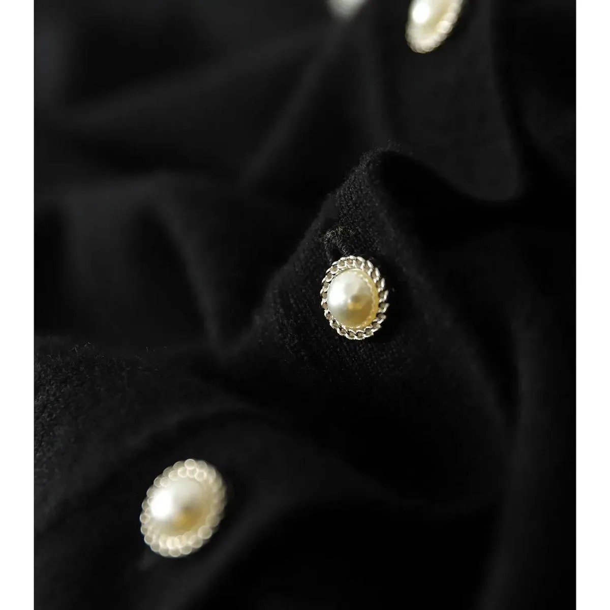 Maglioni a maniche lunghe impiombati con perline eleganti da donna Nuovo cardigan lavorato a maglia con temperamento tinta unita