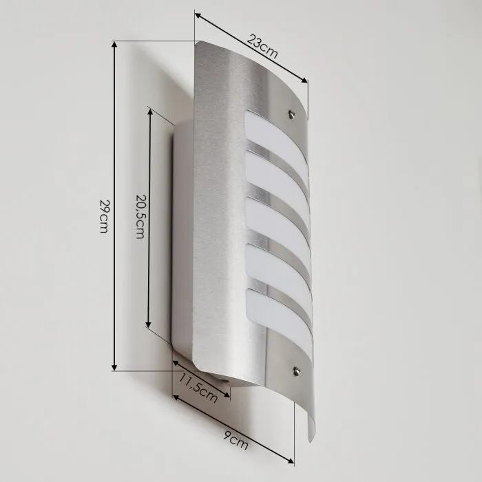 Maleny Applique da esterno Acciaio inox, 1-Luce