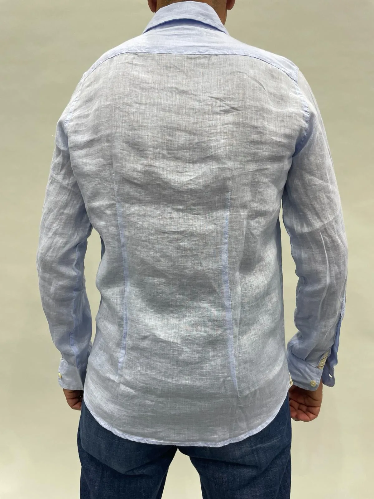 MARK UP Camicia collo francese m/l celeste