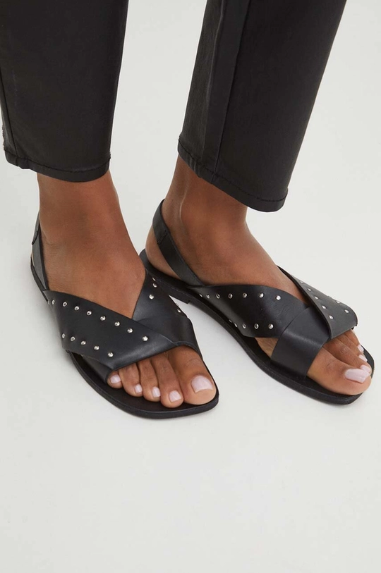 Medicine sandali in pelle