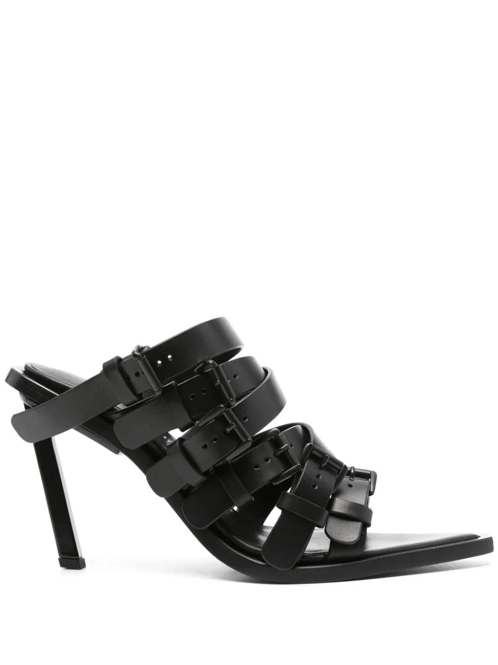 Mules a tacco alto nel in nero - donna