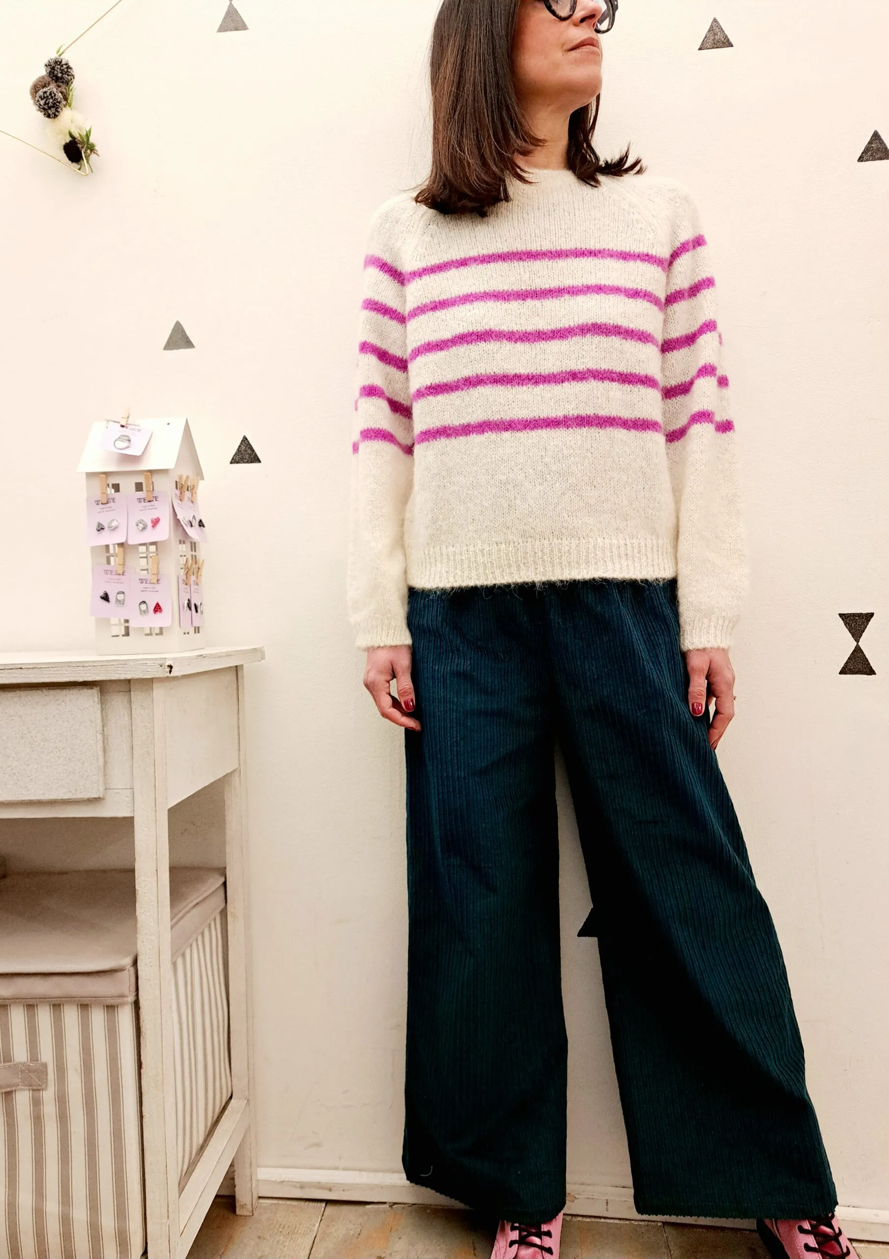 Pantalone Chichi+ Velluto Petrolio SIAPOESIA