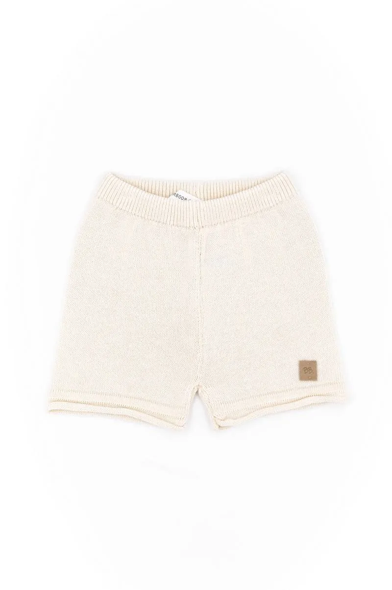Pantalone Corto Knitted - BIANCO 01