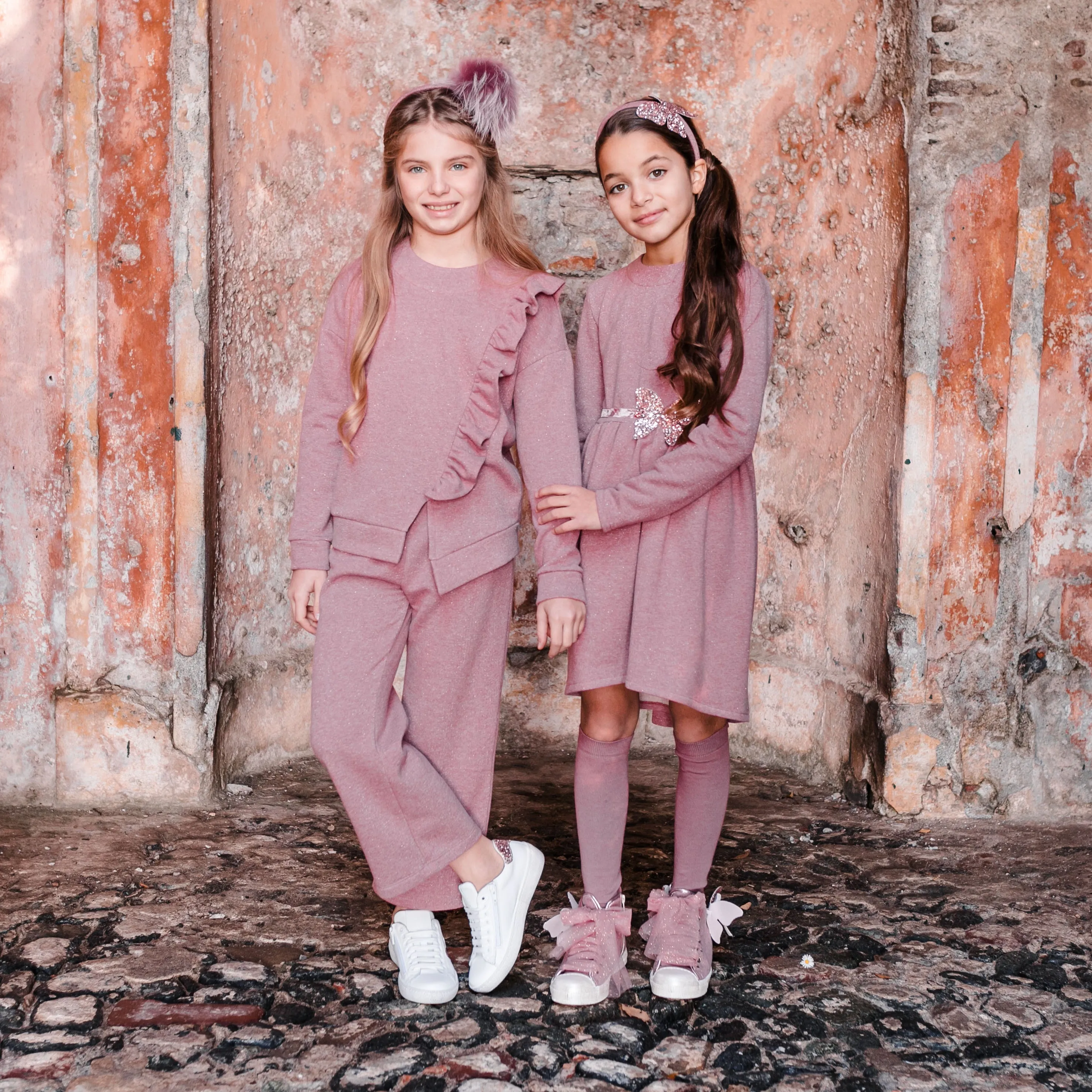 PANTALONE IN FELPA LUREX
