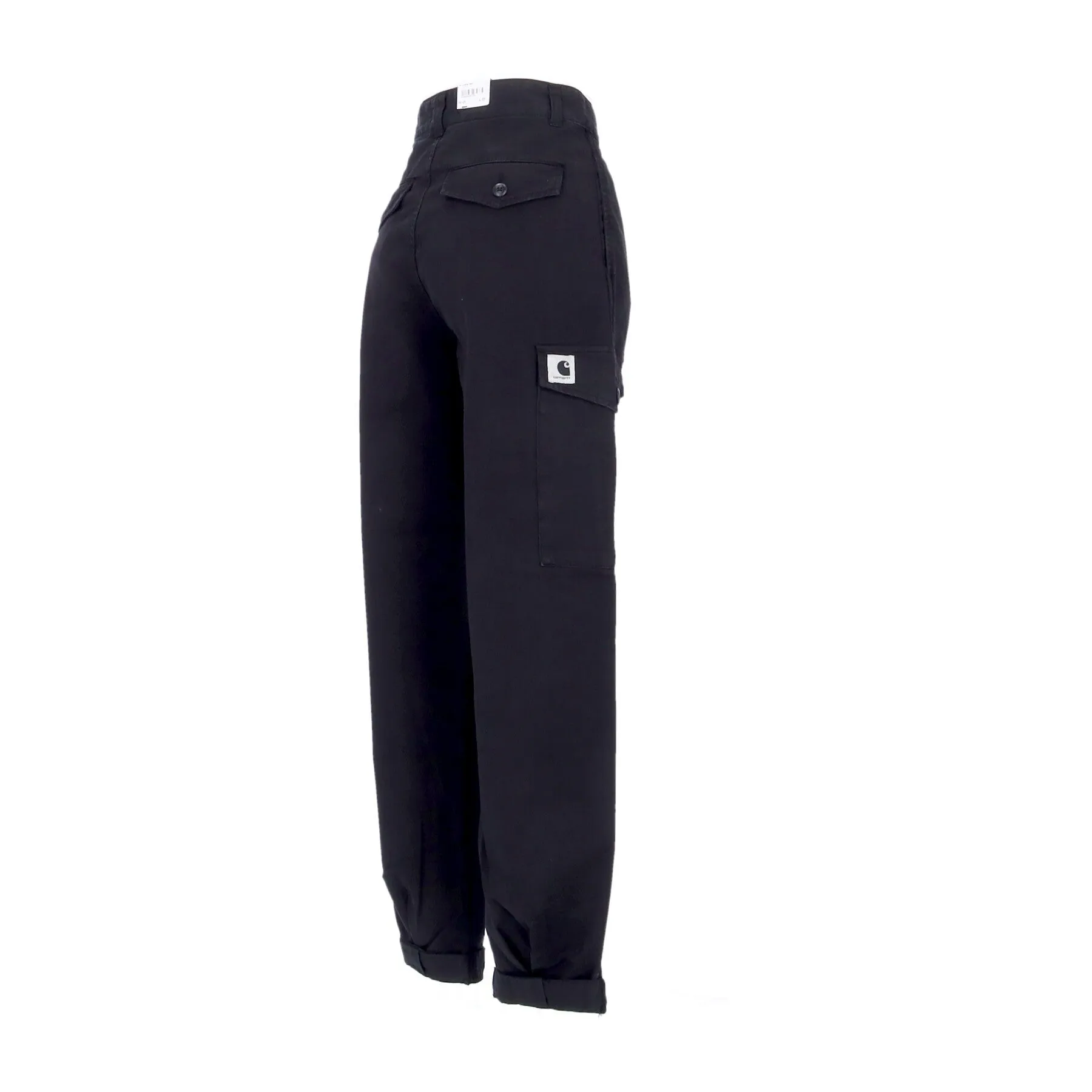 Pantalone Lungo Donna Collins Pant Black Garment Dyed