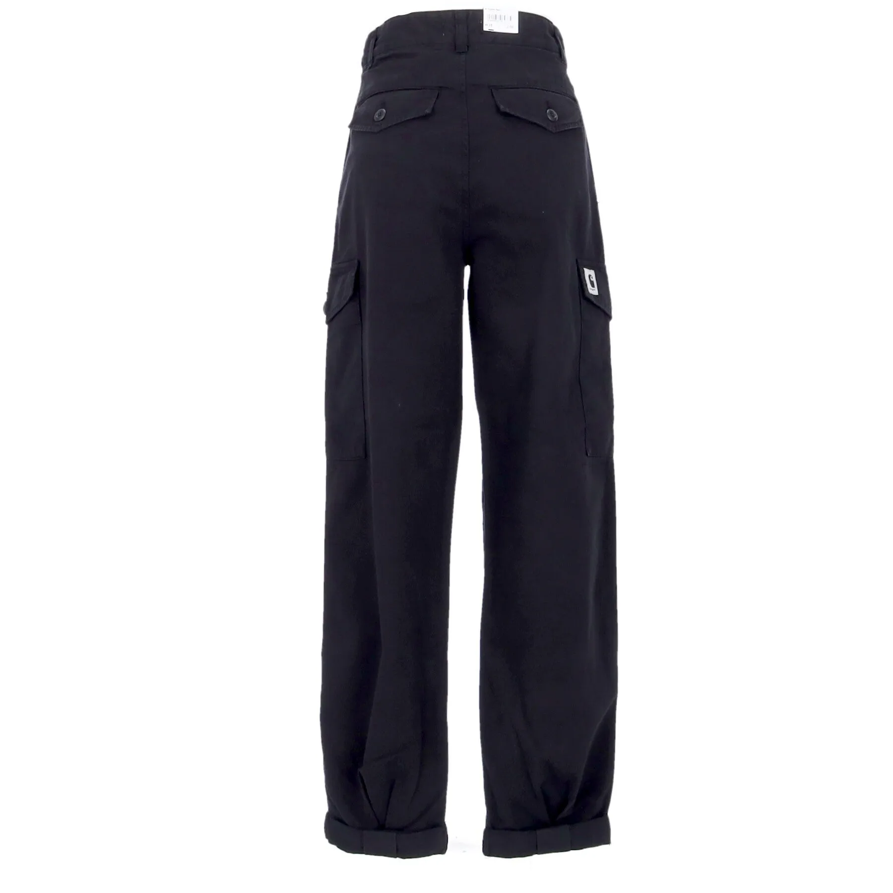 Pantalone Lungo Donna Collins Pant Black Garment Dyed