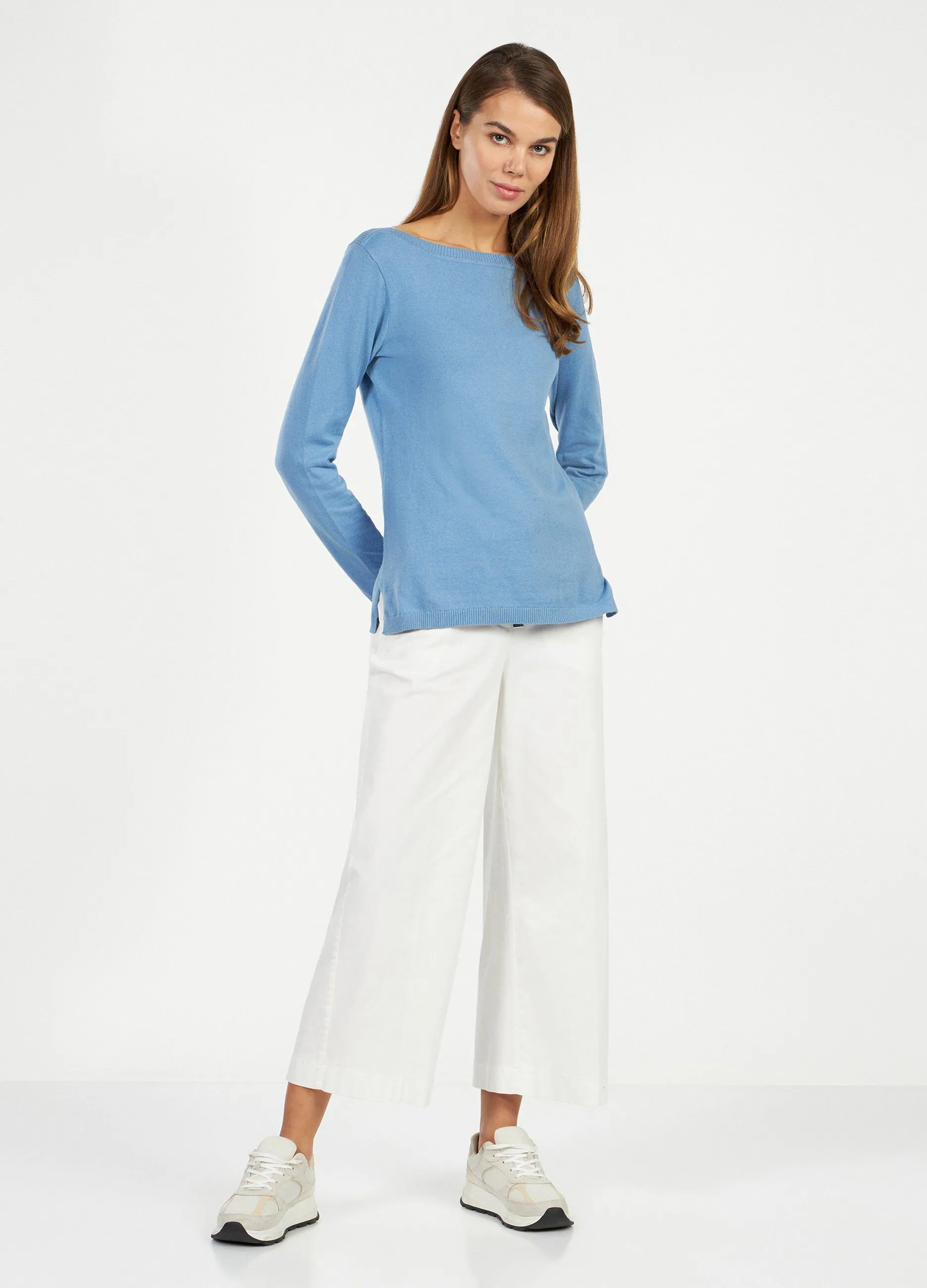 Pantalone palazzo cropped donna