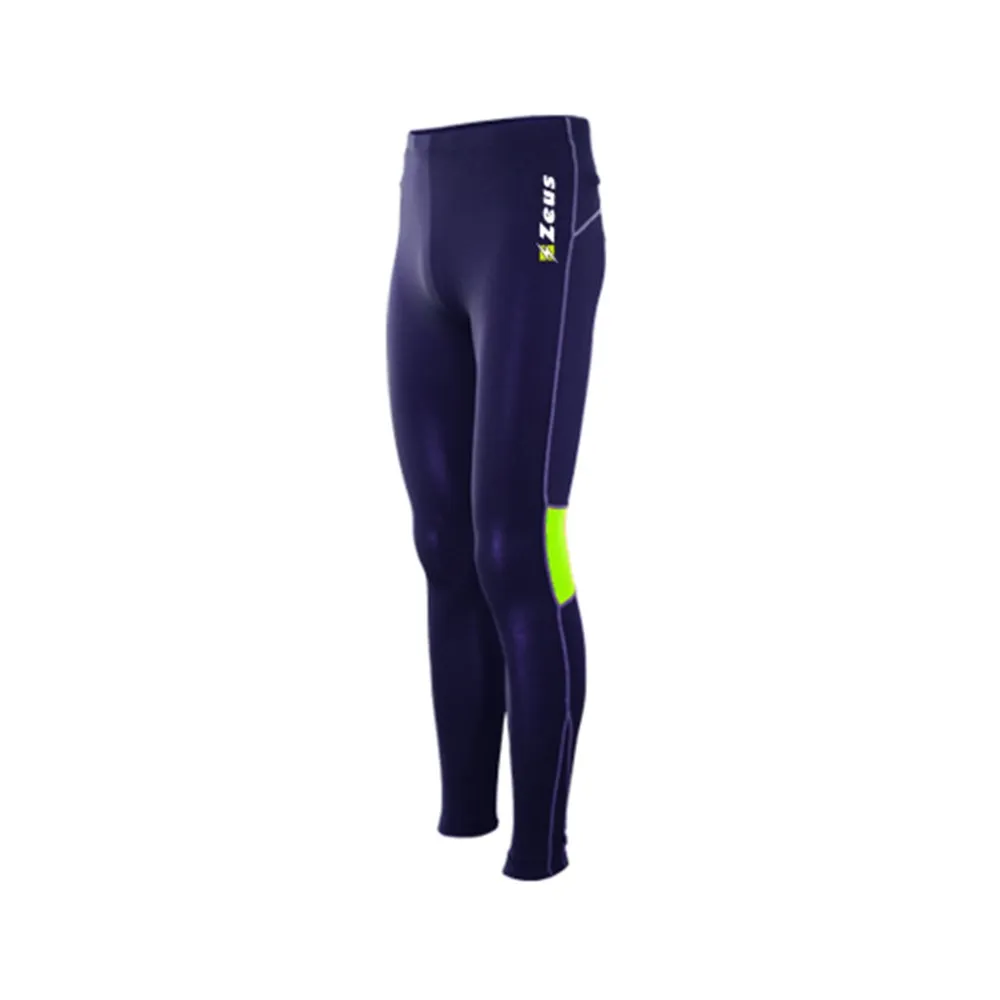 PANTALONE TERMICO FISIKO - COLORE BLU GIALLO FLUO  ZEUS SPORT