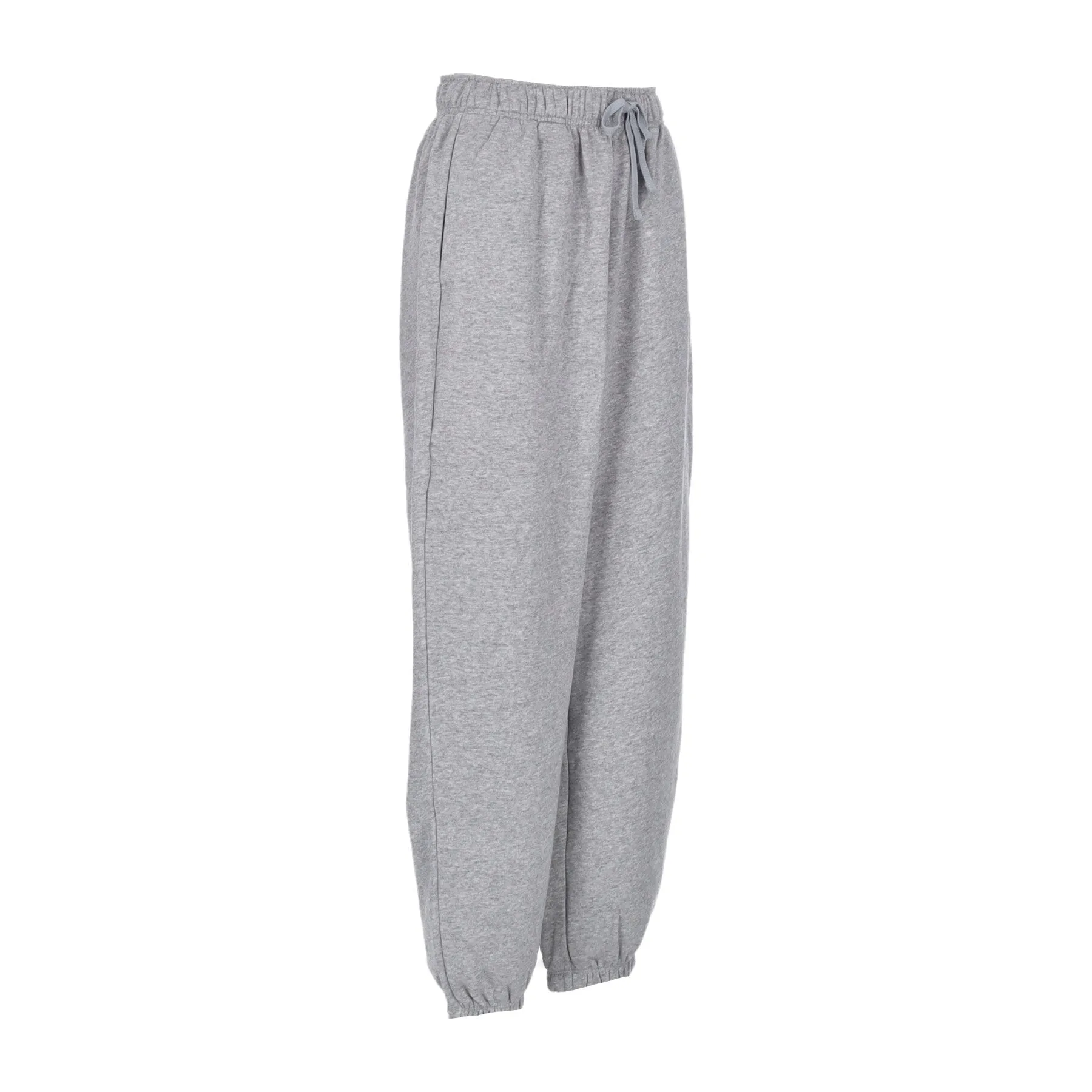 Pantalone Tuta Felpato Donna W Sportswear Club Fleece Mid-rise Oversized Pant Dk Grey Heather/white
