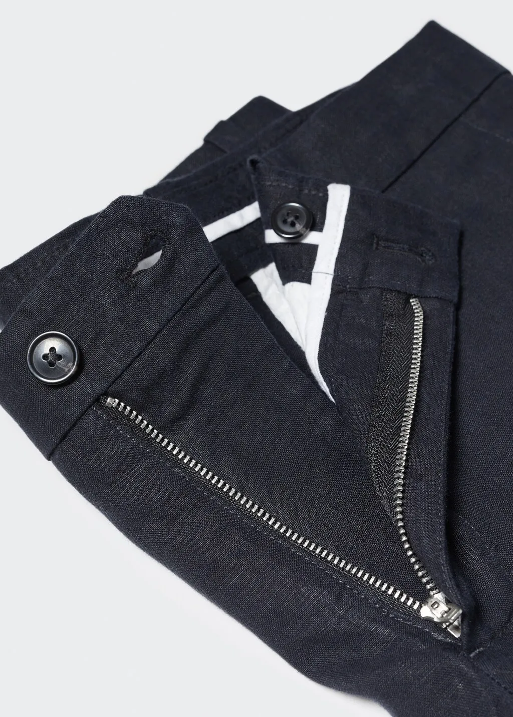 Pantaloni 100% lino slim fit
