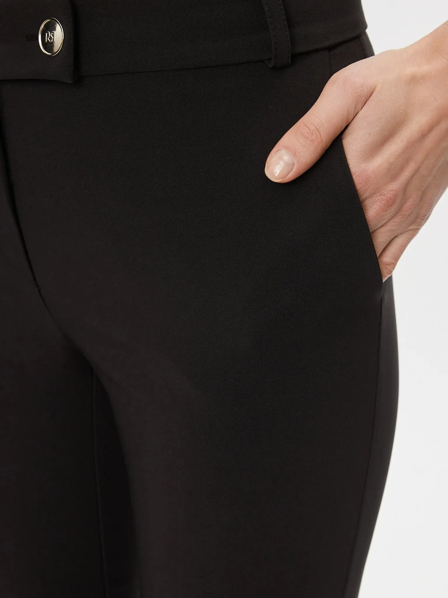 Pantaloni bootcut Rinascimento  Nero