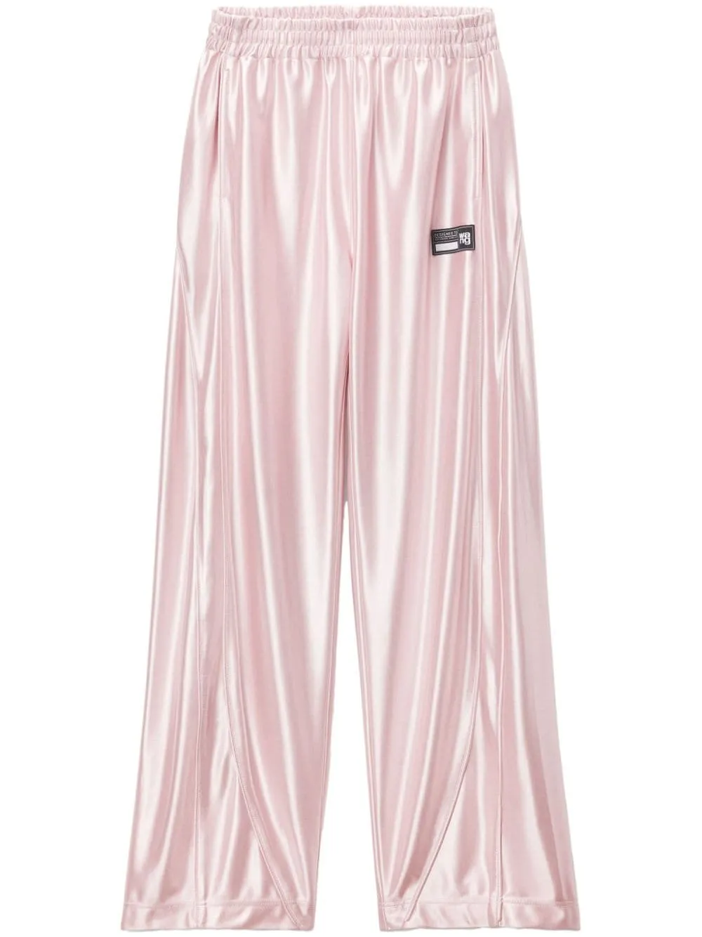 Pantaloni con finitura satinata in rosa Alexander Wang - donna