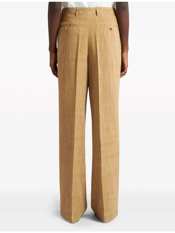 Pantaloni in tessuto fiammato